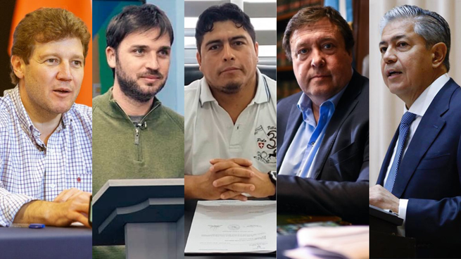 Los cinco gobernadores de las provincias patagónicas.