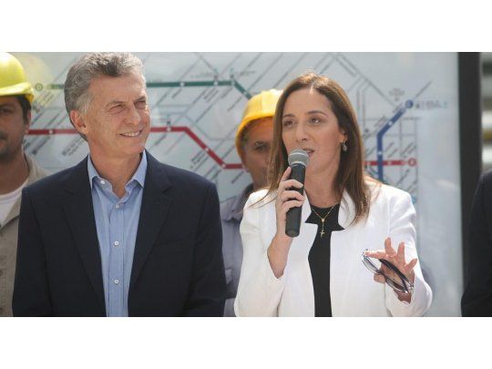 Macri y Vidal compartieron acto en Constitución. (Foto: Ignacio Petunchi)