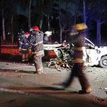 El impacto ocurrió en la mano hacia Cañuelas y provocó la muerte de todos los ocupantes del vehículo. El impacto ocurrió en la mano hacia Cañuelas y provocó la muerte de todos los ocupantes del vehículo.