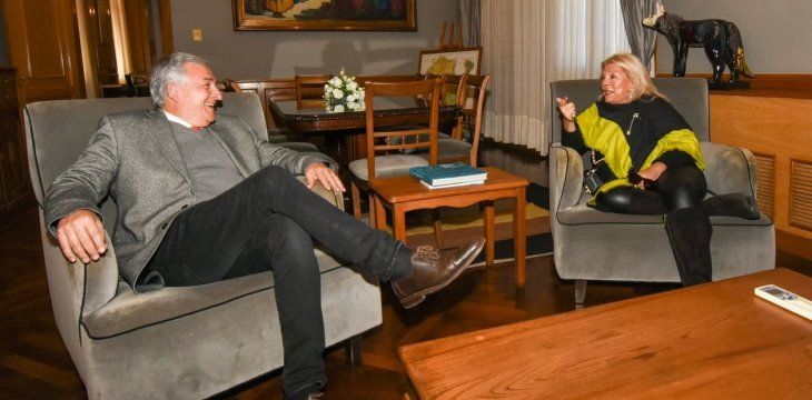 Otros tiempos: Gerardo Morales y Elisa Carrió.