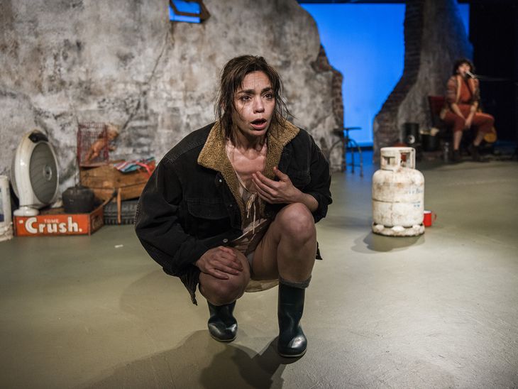 Belén Blanco junto a la cantante Guadalupe Otheguy. Belén Blanco junto a la cantante Guadalupe Otheguy.