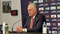 El entrenador de Costa Rica, Gustavo Alfaro.