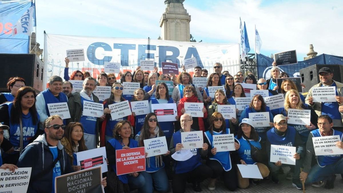 On the eve of the start of classes, Ctera claims the call to the National Teaching Parity