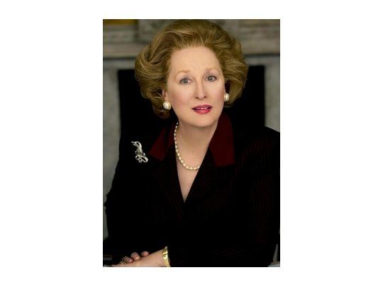 Meryl Streep en el papel de Margaret Thatcher.