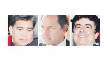 Mario Ishii, Daniel Scioli, Fernando Espinoza