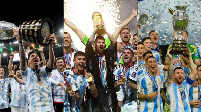 La selección argentina consiguió la triple corona con los títulos de 2021, 2022 y 2024.