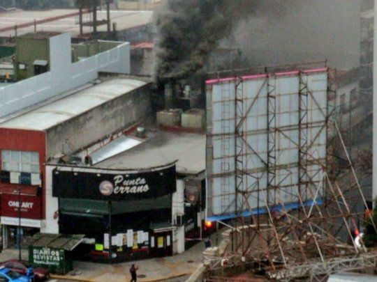 Se incendió un bar en Villa Crespo.
