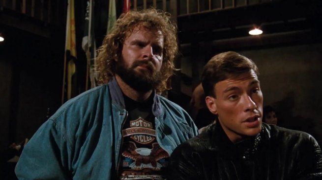 Gibb junto a Van Damme.&nbsp;