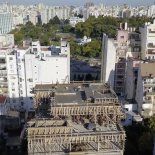 Vista aérea de una obra en construcción en el corredor norte de la Ciudad, donde los valores de incidencia superan los u$s600 por m2 Vista aérea de una obra en construcción en el corredor norte de la Ciudad, donde los valores de incidencia superan los u$s600 por m2