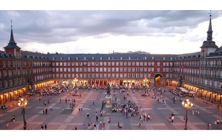 La Plaza Mayor, en Madrid.