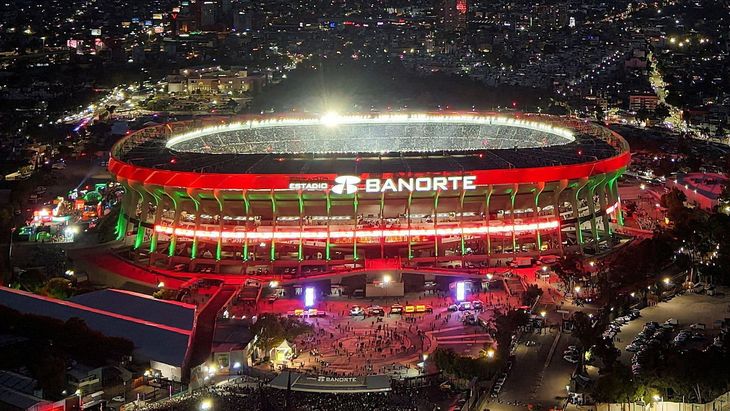 Así lució el mítico Estadio Azteca el 28 de marzo de este año tras su reinauguración en el partito México vs Portual. Tras el Mundial 2026 se lo denominará Estadio Banorte. Así lució el mítico Estadio Azteca el 28 de marzo de este año tras su reinauguración en el partito México vs Portual. Tras el Mundial 2026 se lo denominará Estadio Banorte.