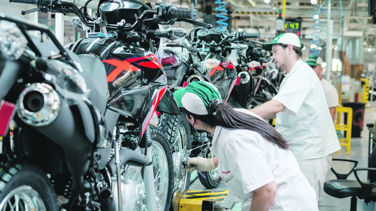 the industrial production index fell 9.8%