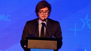 Javier Milei disertó en un evento de CPAC, en Paraguay.