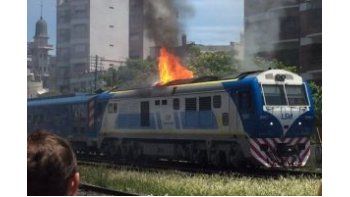 Susto por incendio en locomotora del San Martín