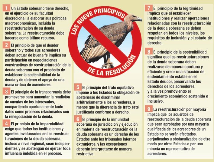 La ONU aprobó la propuesta argentina contra los buitres (foto 1)