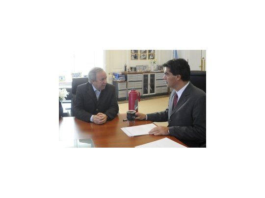 El pasaso 12 de diciembre el jefe de Gabinete, Jorge Capitanich, recibió al gobernador de Santa Cruz, Daniel Peralta.