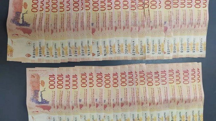 Los billetes de 1.000 pesos que recibió eran falsos.
