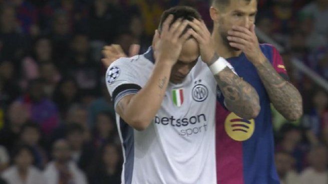 Lautaro Martínez se lesionó y podría perderse la revancha ante Barcelona por Champions League