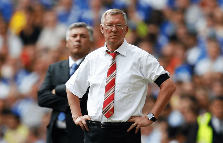 Sir Alex Fergusson, during a Manchester United match. Sir Alex Fergusson, during a Manchester United match.