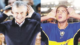 enfrentamiento. El que protagonizan Macri y Riquelme desde que uno presidía Boca y el otro lo hacía jugar.