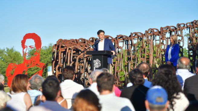 Axel Kicillof, el miércoles en San Pedro.