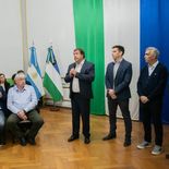 El acto de la firma de la Compensación Financiera Transitoria para 14 municipios se realizó en la Casa de Gobierno.