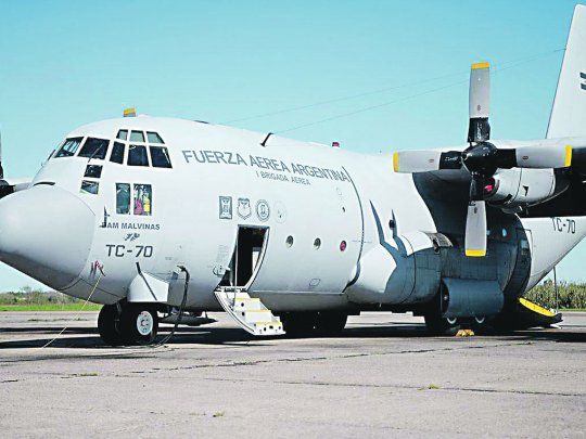 Mision. Avión Hércules C 130. Volarán hasta Guayaquil para repatriar argentinos desde ese pais.