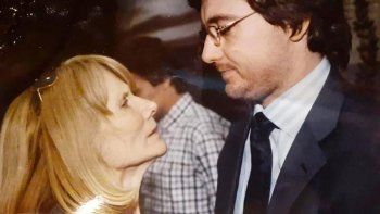 Evita Colombo junto a su hijo, Lucas Ghi.