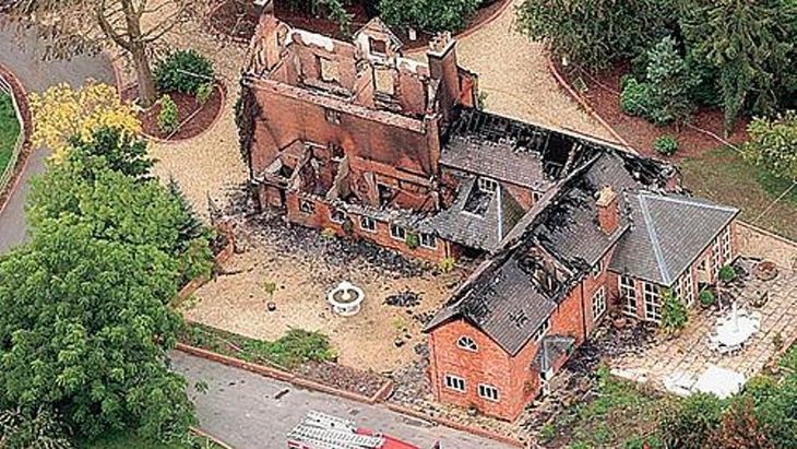 Así quedó la Mansión Foster después del incendio. Así quedó la Mansión Foster después del incendio.
