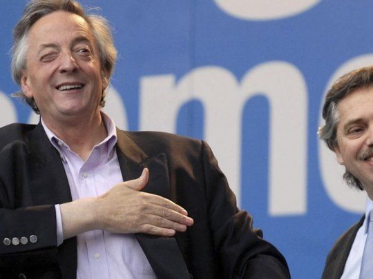 Néstor Kirchner junto al entonces Jefe de Gabinete, Alberto Fernández.