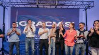 Rogelio Frigerio festejó el triunfo.