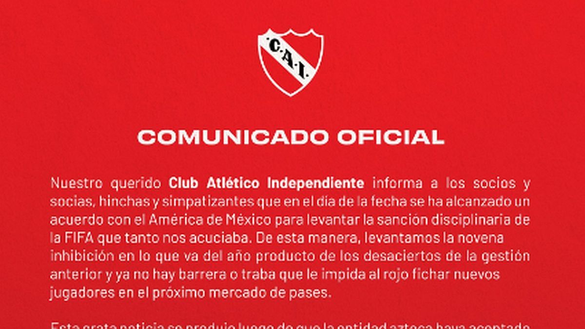 Lista de Buena Fe del Club Atlético Independiente - La Razon de