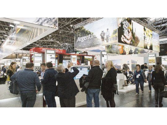 presencia. El stand del CFI en la muestra ProWein 2018.