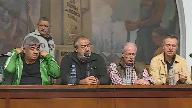 La CGT brindó una conferencia de prensa por el Día del Trabajador.&nbsp;