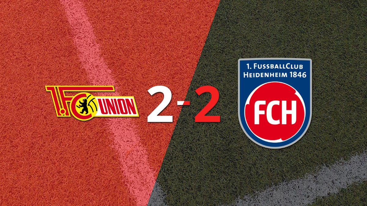 Union Berlin drew 2-2 at home with Heidenheim