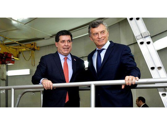 El presidente Mauricio Macri y su par de Paraguay Horacio Cartes.