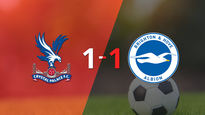 empate a uno entre crystal palace y brighton and hove