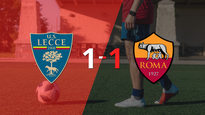 roma empato 1-1 en su visita a lecce
