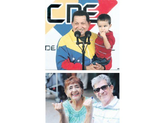 Hugo Chávez se mostró locuaz y triunfante junto a su nieto después de votar. La elección de ayer en Venezuela transcurrió con normalidad y un elevado nivel de participación.
