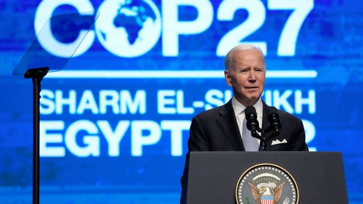 Biden en la COP 27: "Nos estamos esforzando en hacer lo que nos toca para evitar un infierno climático"