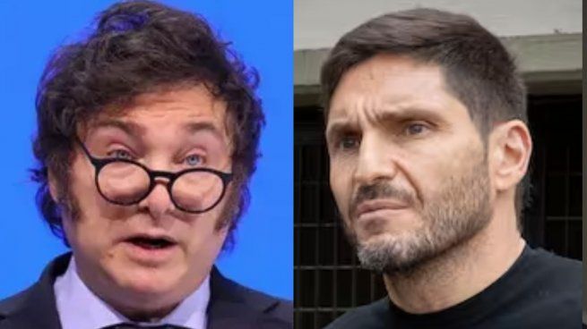 Javier Milei y Maximiliano Pullaron.&nbsp;