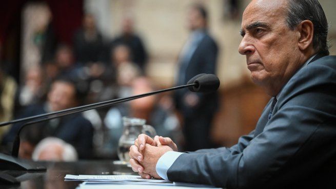 El jefe de Gabinete Guillermo Francos, durante su informe en la Cámara de Diputados.