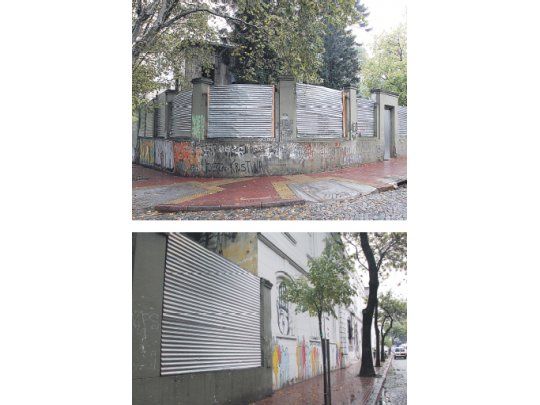 Las paredes del ex Patronato de la Infancia fueron ayer tapiadas por orden judicial.
