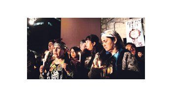 PROTESTA DE MAPUCHES.