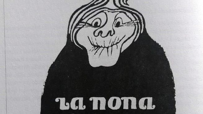Afiche original de La Nona, de Tito Cossa. El clásico moderno que hicieron famoso Ulises Dumont y Peppe Soriano.