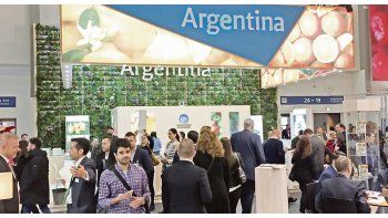 Inserción. Un sector del stand del CFI en Fruit Logística 2017.