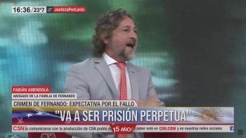 Améndola, abogado de Baez Sosa, explotó: Ninguno de esos ocho puede ser hijo mio
