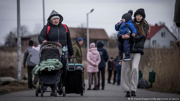 Refugiados ucranianos.