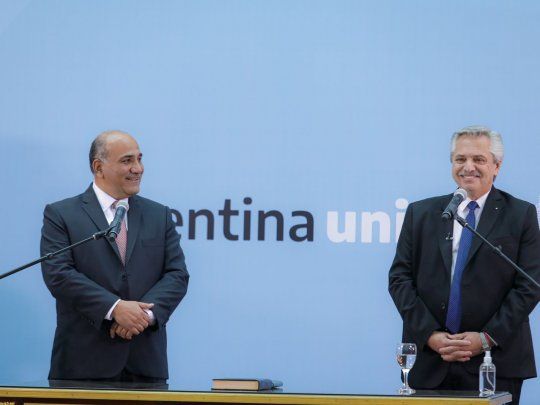 Alberto Fernández y Juan Manzur.&nbsp;