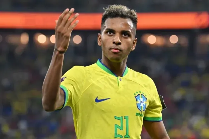 Rodrygo, figura de la selección de Brasil Rodrygo, figura de la selección de Brasil